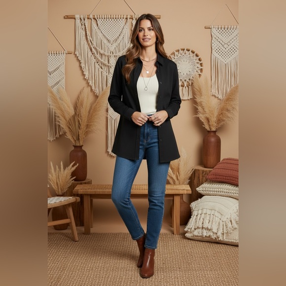 LuLaRoe Abigail Flannel Shirt - Picture 2 of 5